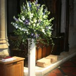 Interior Church Flower Arrangement by Go Wild Flowers (Beth Cox)